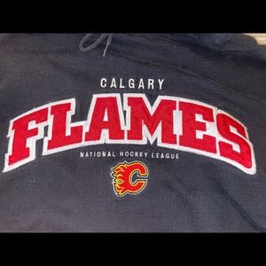 Vintage Calgary Flames hockey team sweater.